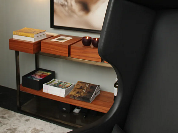 Tavolo console rettangolare in legno con cassetti Cassis BRABBU fabbrica BRABBU dall'Italia. Foto №4