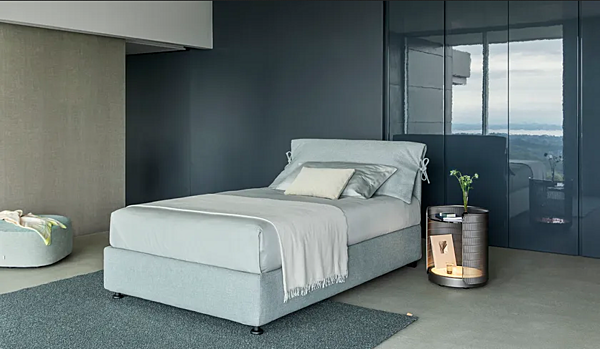 Letto singolo con copertura removibile Nathalie Flou fabbrica Flou dall'Italia. Foto №2