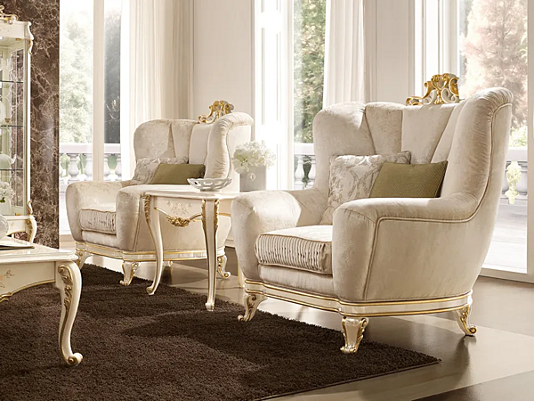 Poltrona con braccioli in tessuto Ricasoli A.R. Arredamenti 981 fabbrica A.R.ARREDAMENTI SRL dall'Italia. Foto №3