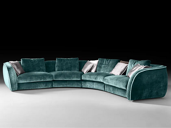 Divano modulare curvo in tessuto Black Tie Levante fabbrica Black Tie dall'Italia. Foto №3