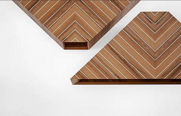 Tavolino da caffè in noce Prism Gallotti&Radice fabbrica Gallotti & Radice dall'Italia. Foto №6