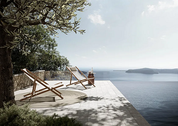 Sedia reclinabile in textilene con braccioli Atmosphera collezione Nirvana fabbrica ATMOSPHERA dall'Italia. Foto №4