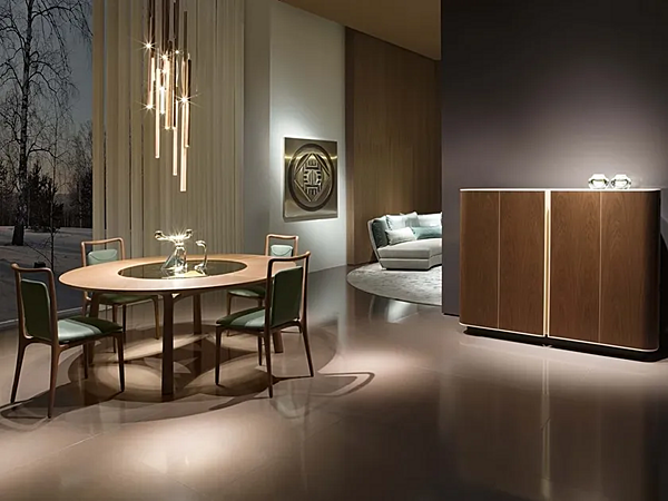 Lampada a sospensione in pelle conciata al vegetale LED foglia GIORGETTI fabbrica GIORGETTI dall'Italia. Foto №6