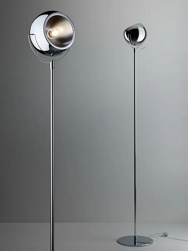 Lampada da terra in metallo regolabile Fabbian Beluga acciaio fabbrica Fabbian dall'Italia. Foto №2