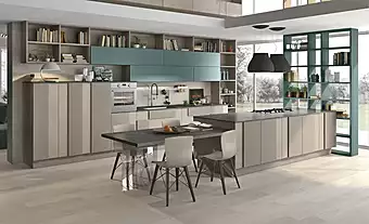 Cucina componibile in legno LUBE CUCINE Creativa 2