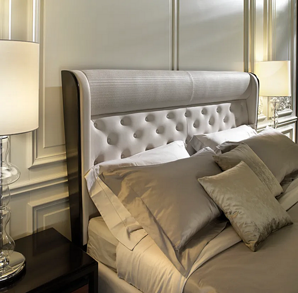 Letto matrimoniale in pelle imbottita Segreti S990 ARTE BROTTO S990 fabbrica Arte Brotto dall'Italia. Foto №2
