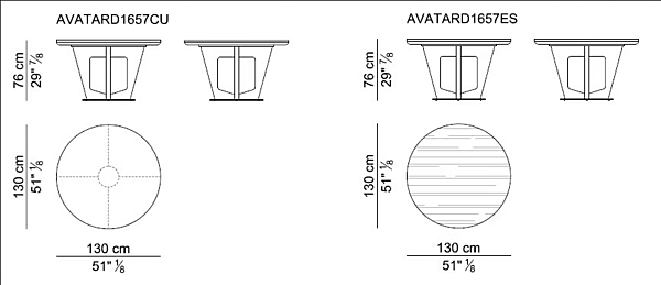 Tavolo rotondo in legno per riunioni Avatar I 4 Mariani fabbrica i 4 Mariani dall'Italia. Foto №3
