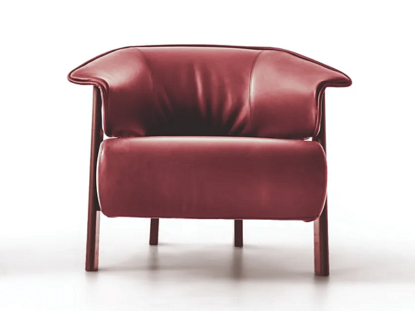 Poltrona in pelle con braccioli e schienale alto CASSINA fabbrica CASSINA dall'Italia. Foto №1