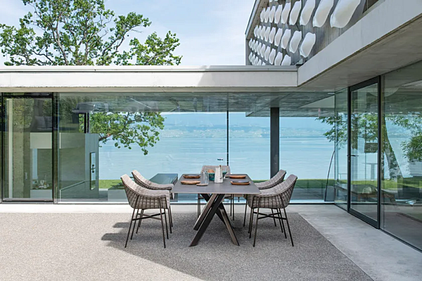 Tavolo rettangolare da giardino in alluminio verniciato a polvere VARASCHIN collezione System Star 244S1, 244S2E, 244S3, 244S4, 244S5E fabbrica VARASCHIN dall'Italia. Foto №11