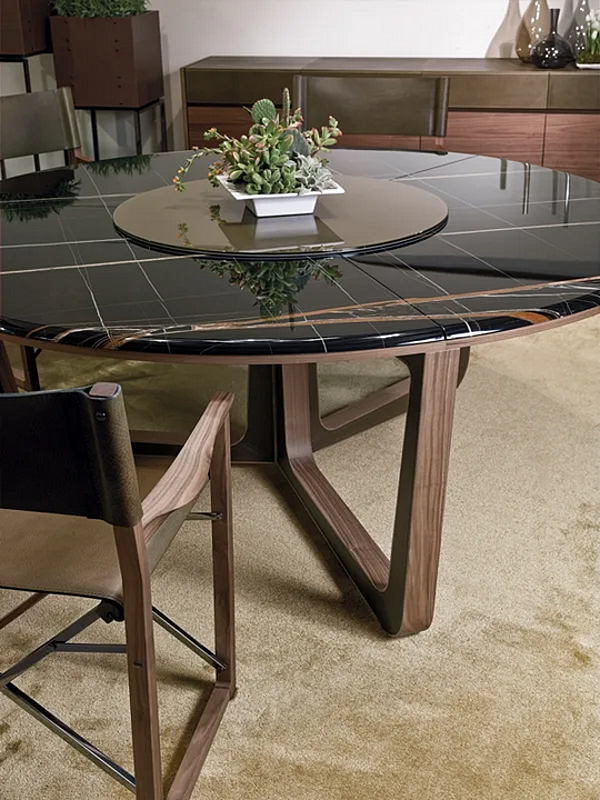 Tavolo da pranzo rotondo in marmo con lazy susan I 4 Mariani Ascot fabbrica i 4 Mariani dall'Italia. Foto №10