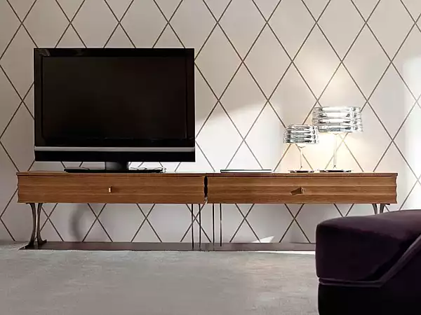 Шкаф для телевизора из дерева Elettra OPERA CONTEMPORARY ANGELO CAPPELLINI fabbrica OPERA CONTEMPORARY dall'Italia. Foto №2