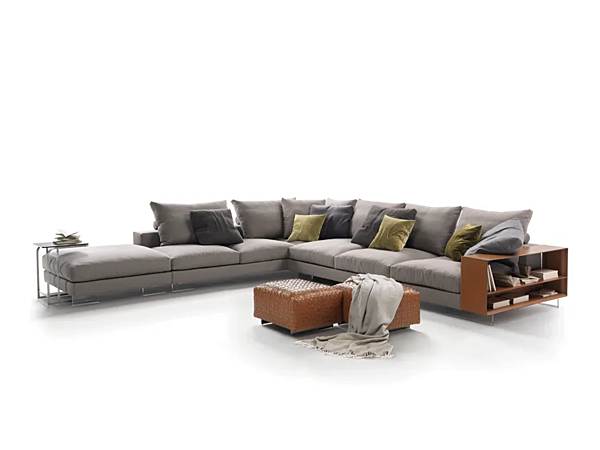 Divano angolare in tessuto con spazio di stoccaggio FLEXFORM Lightpiece fabbrica FLEXFORM dall'Italia. Foto №2