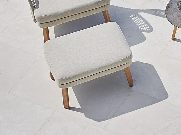 Pouf da giardino rettangolare in tessuto EMMA VARASCHIN 23654 fabbrica VARASCHIN dall'Italia. Foto №5