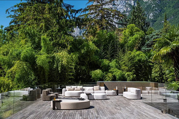 Divano modulare in tessuto da giardino Belt VARASCHIN fabbrica VARASCHIN dall'Italia. Foto №12