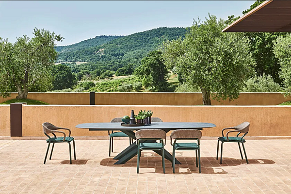 Tavolo rettangolare da giardino in alluminio verniciato a polvere VARASCHIN collezione System Star 244S1, 244S2E, 244S3, 244S4, 244S5E fabbrica VARASCHIN dall'Italia. Foto №4