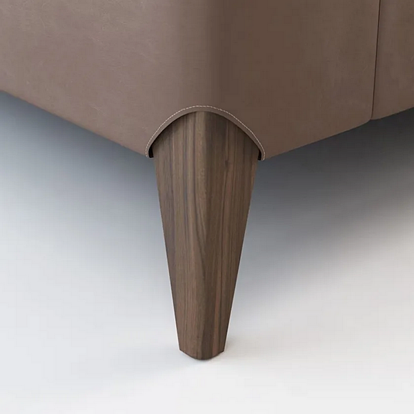 Letto matrimoniale con testata imbottita in nabuk FORMITALIA Futura fabbrica FORMITALIA dall'Italia. Foto №7