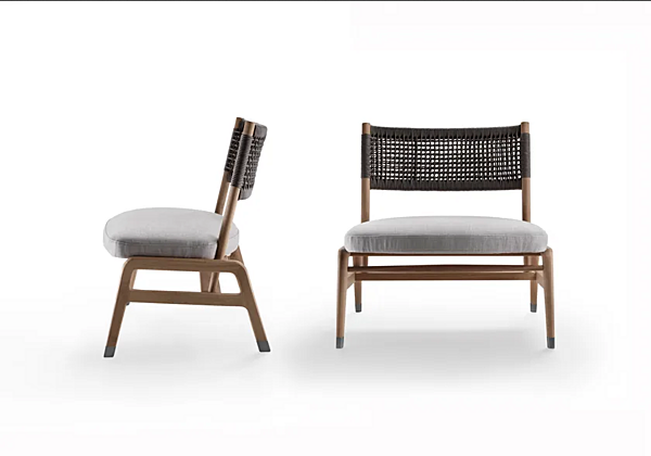 Poltrona in legno massello con cuscino integrato FLEXFORM Ortigia fabbrica FLEXFORM dall'Italia. Foto №4