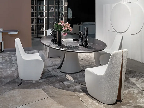 Tavolo ovale in noce collezione Enso GIORGETTI fabbrica GIORGETTI dall'Italia. Foto №4
