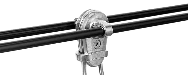 Lampada a sospensione LED con paralume in rete metallica Moove Doppia Lumina 751 fabbrica Lumina dall'Italia. Foto №5
