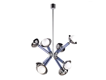 Lampada a sospensione in vetro soffiato artigianale Stimma 8 MULTIFORME SS8999-8