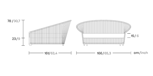 Letto da giardino con ruote KETTAL Bitta Lounge fabbrica KETTAL dall'Italia. Foto №6