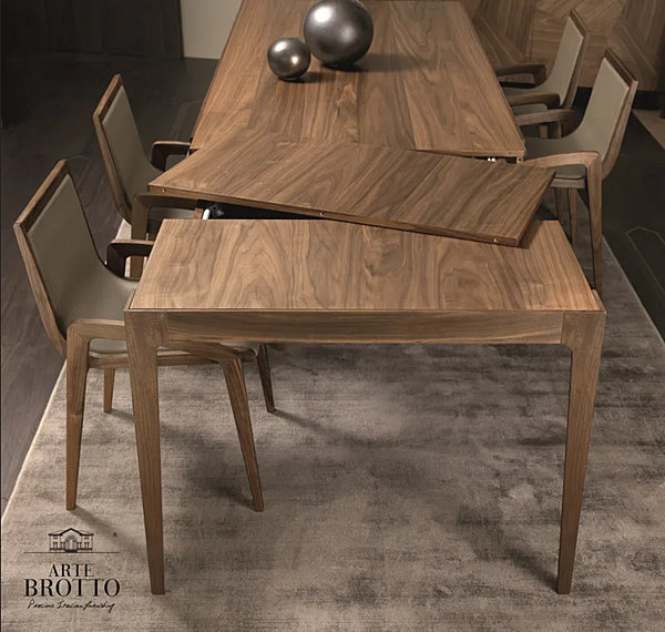 Tavolo rettangolare in legno Leonardo ARTE BROTTO L614N L614N fabbrica Arte Brotto dall'Italia. Foto №5