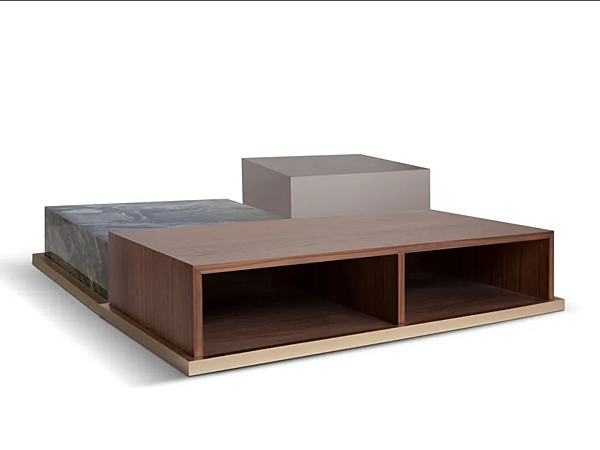 Tavolino da caffè in legno collezione Brick CORTEZARI fabbrica CORTE ZARI dall'Italia. Foto №1