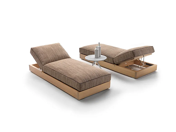 Лежак из дерева с мягкой спинкой FLEXFORM HAMPTONS fabbrica FLEXFORM dall'Italia. Foto №4