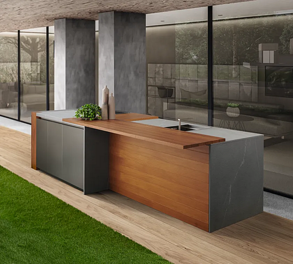 Cucina da esterno in acciaio Aster Cucine Outdoor 401708 fabbrica Aster Cucine dall'Italia. Foto №5