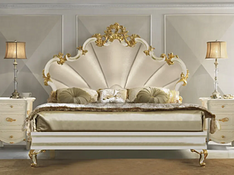 Letto matrimoniale in legno con testata imbottita CASA +39 DIAMANTE 2402 Letto matrimoniale in legno con testata imbottita CASA +39 DIAMANTE 2402 fabbrica CASA +39 dall'Italia