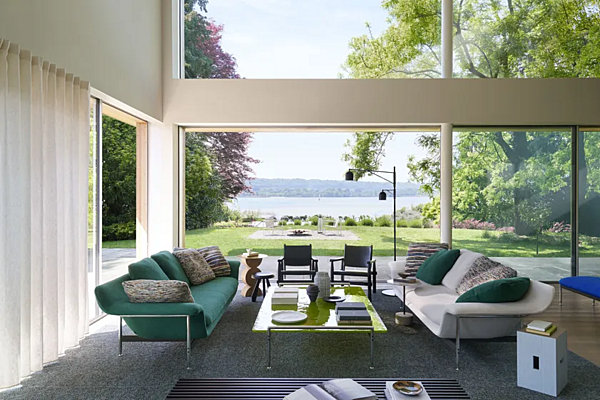 Divano angolare in tessuto Esosoft CASSINA 580 fabbrica CASSINA dall'Italia. Foto №10