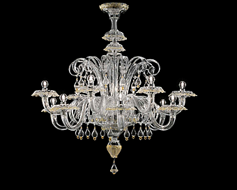 Lampadario Barovier&Toso Rabat 4513/12