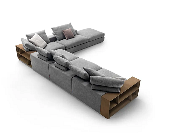 Divano angolare in tessuto con spazio di stoccaggio FLEXFORM Groundpiece fabbrica FLEXFORM dall'Italia. Foto №8