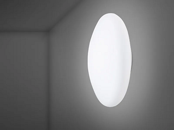Lampada da parete in vetro e soffitto bianca Fabbian Lumi fabbrica Fabbian dall'Italia. Foto №1