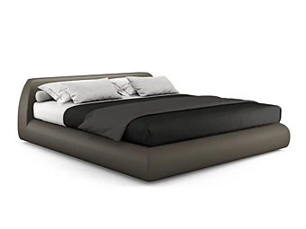 Letto matrimoniale in tessuto con testata imbottita i 4 Mariani Be Look
