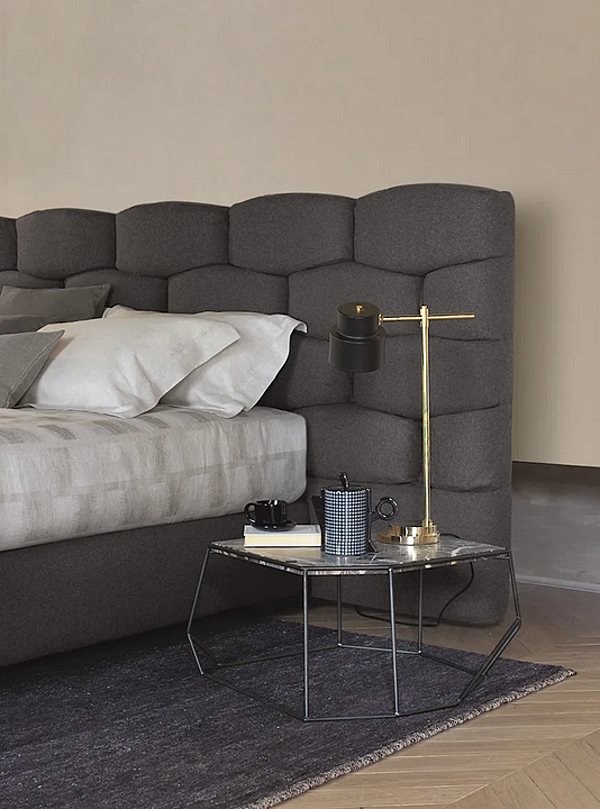 Letto matrimoniale con testata imbottita Flou Majal fabbrica Flou dall'Italia. Foto №8