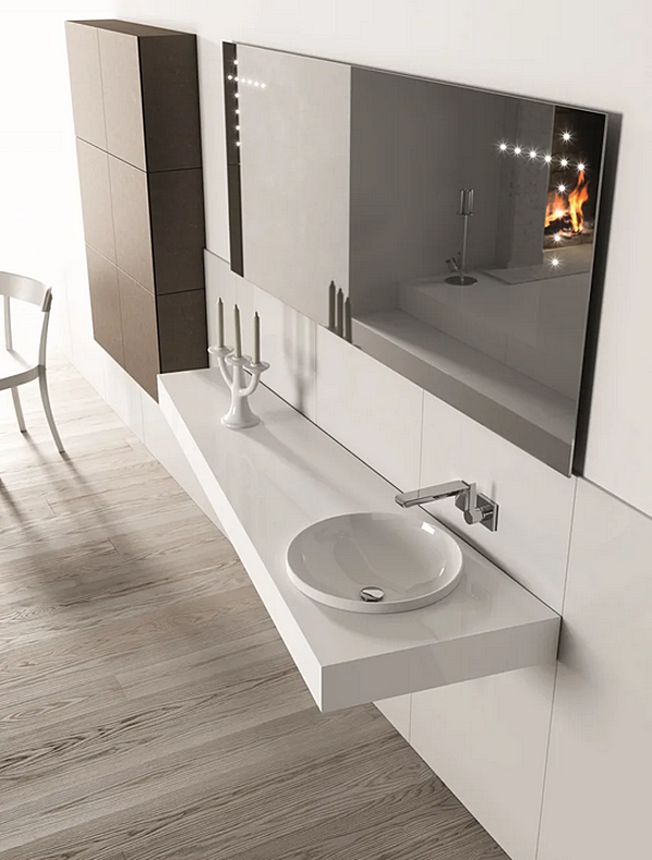 Lavabo da appoggio singolo in opalite ARTELINEA collezione Regolo fabbrica ARTELINEA dall'Italia. Foto №5