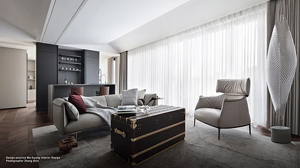 Poltrona in tessuto con poggiatesta e braccioli Archibald Poltrona Frau fabbrica POLTRONA FRAU dall'Italia. Foto №2