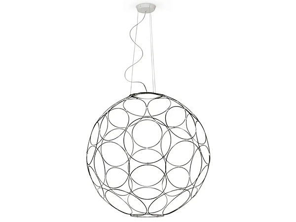 Lampada a sospensione in acciaio LED Fabbian Giro fabbrica Fabbian dall'Italia. Foto №2