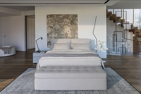 Letto matrimoniale con copertura removibile Nathalie Flou fabbrica Flou dall'Italia. Foto №13