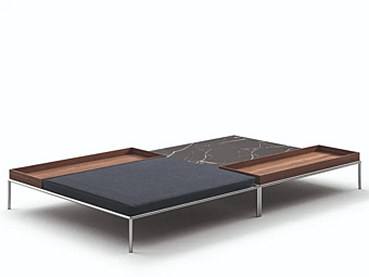 Tavolino laterale rettangolare in legno Mex Hi CASSINA