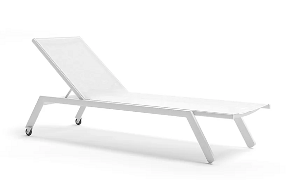 Lettino prendisole impilabile in alluminio con ruote Atmosphera collezione Maxim MX.LT. fabbrica ATMOSPHERA dall'Italia. Foto №9