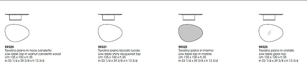 Tavolino da caffè in legno Galet GIORGETTI fabbrica GIORGETTI dall'Italia. Foto №4