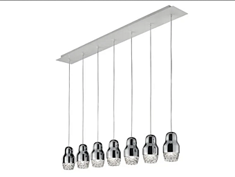 Lampada a sospensione in vetro e alluminio LED Fedora AXOLIGHT fabbrica Axolight dall'Italia