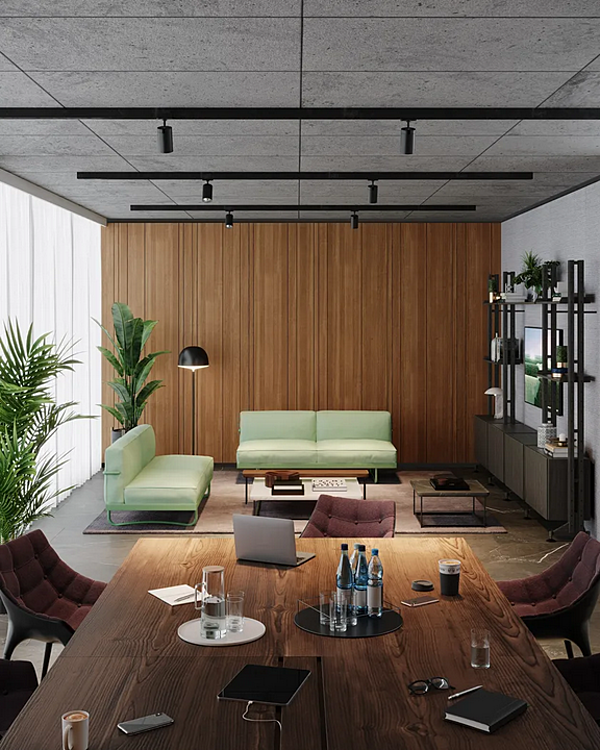 Divano a due posti con schienale imbottito CASSINA 5 Canapé Appartement Le Corbusier 005 fabbrica CASSINA dall'Italia. Foto №4