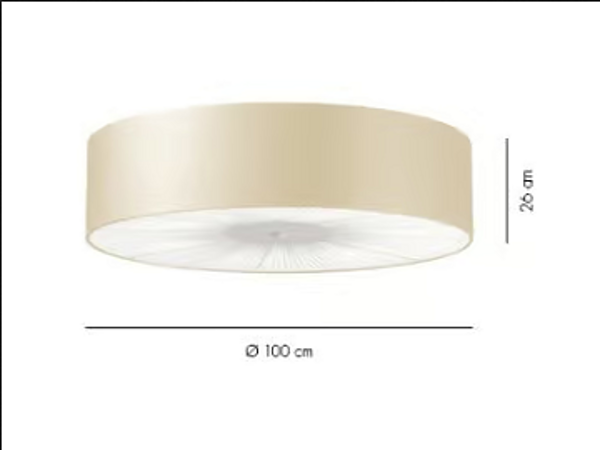 Lampada da soffitto in eco-pelle fluorescente AXOLIGHT Skin fabbrica Axolight dall'Italia. Foto №7