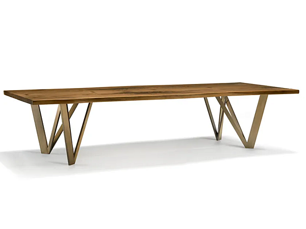 Tavolo rettangolare in legno massello Vero Geometrica ARTE BROTTO L620, GEOMETRICA fabbrica Arte Brotto dall'Italia. Foto №1