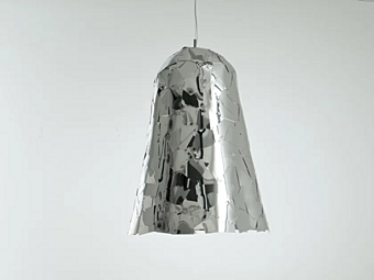 Lampada a sospensione in alluminio Campana Edra CPN005-CPN010