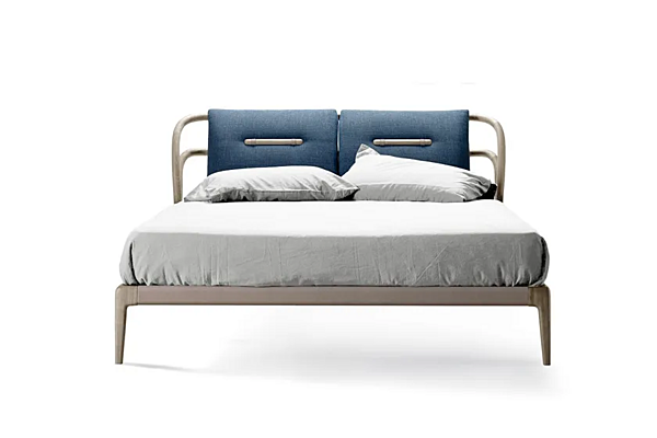 Letto matrimoniale in legno massello con testata imbottita DALE Smusso P 630 fabbrica Dale Italia (by Cantiero) dall'Italia. Foto №3