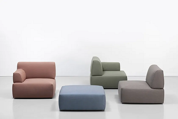 Pouf da giardino modulare in tessuto Palchetto Kristalia fabbrica Kristalia dall'Italia. Foto №3